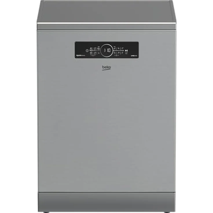 BEKO BDFN36462XP Geschirrspüler, freistehend mit Unterbaumöglichkeit, 14 Maßgedecke, 38 dB (A), Grau, Smart-Funktionen mit HomeWhiz – Bild 1