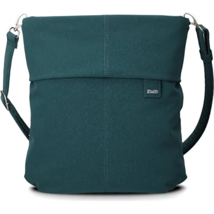 Zwei Mademoiselle.M Schultertasche 31 cm, elegante Umhängetasche aus widerstandsfähigem Polyurethan mit Reißverschlussfach und abnehmbaren Schulterriemen – Bild 4