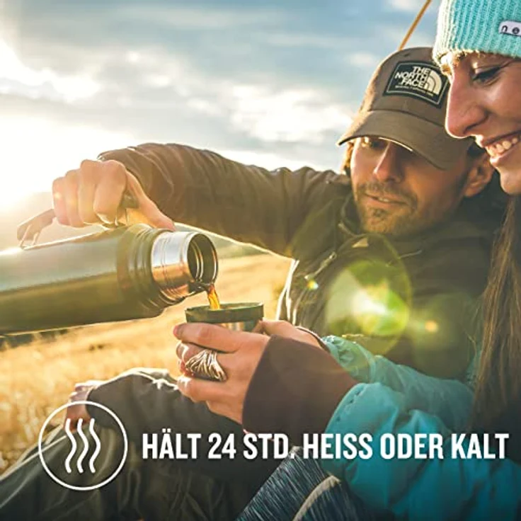 Stanley Legendary Classic Vakuum-Thermoskanne 1L, Hammertone Green, 18-8 Edelstahl Trinkflasche 1L, Vakuum-Isolierung, Auslaufsichere Thermosflasche, Integrierter Kaffeebecher Teekanne Thermo – Bild 4