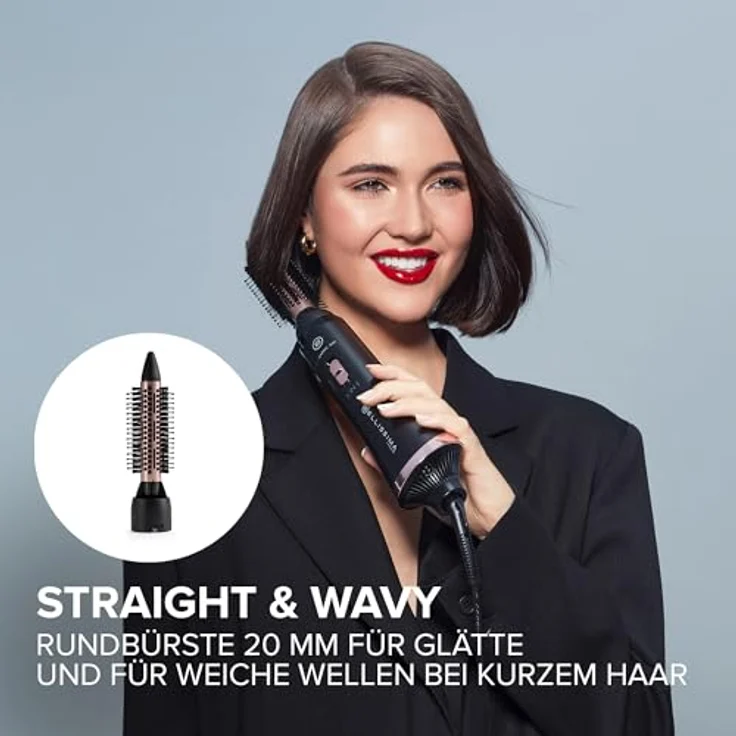 Imetec Bellissima Styler Ceramic Air, Warmluftbürste mit Keramikbeschichtung – Bild 4