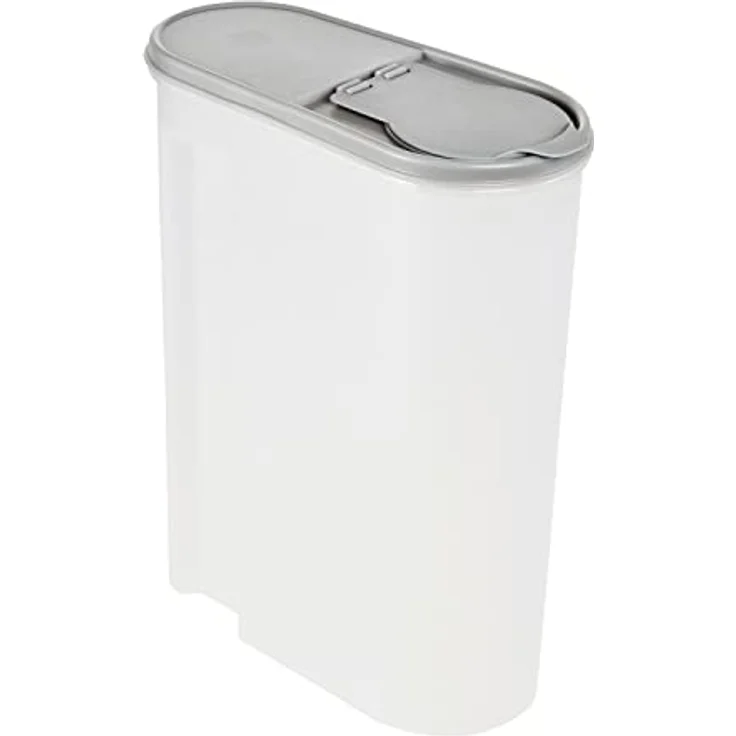 keeeper Schüttdose Jean für Trockenvorräte, Aufklappbarer Deckel, 5 l, Polypropylen, 24 x 11,5 x 30,5 cm, Nordic Grey – Bild 2