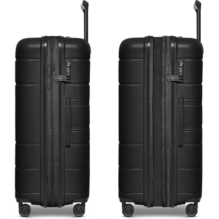 REDOLZ Hartschalen Check-in Koffer XL Trolley 51 x 32 x 76 cm Polypropylen | 4 Doppelrollen & TSA (Essentials 11) – Bild 2