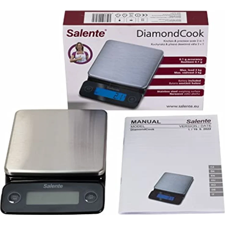 Salente DiamondCook, Küchenwaage, Schwarz – Bild 5