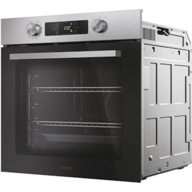 Candy CA6 N5B3EYTX, Elektrischer Ofen mit 78 Litern Garraum, Schwarz und Edelstahl, energieeffizient A++, digitale Steuerung, bis 300°C – Bild 2