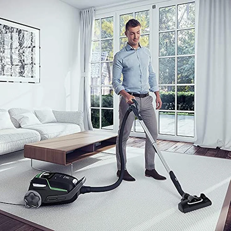 Electrolux euo9green UltraOne Staubsauger mit Beutel, Absaugung AeroPro, S-Bag XL-5 Liter, Allergy Plus Filter, Ebony Black/Sage Green – Bild 4