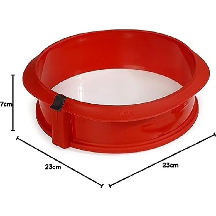 Lékué 2412323R01 Springform 23 cm rot mit Keramikboden – Bild 9
