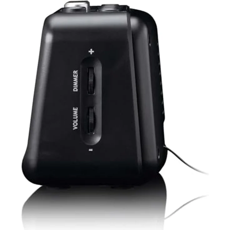 Lenco CR-28BK, FM-Radiowecker mit 1,2-Zoll-LED-Display, Schlummerfunktion, Nachtlicht und USB-Anschluss, schwarz – Bild 8