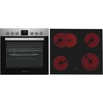 Backofen Herdset Einbau Kochfeld Glaskeramik rahmenlos Respekta HS3000-33