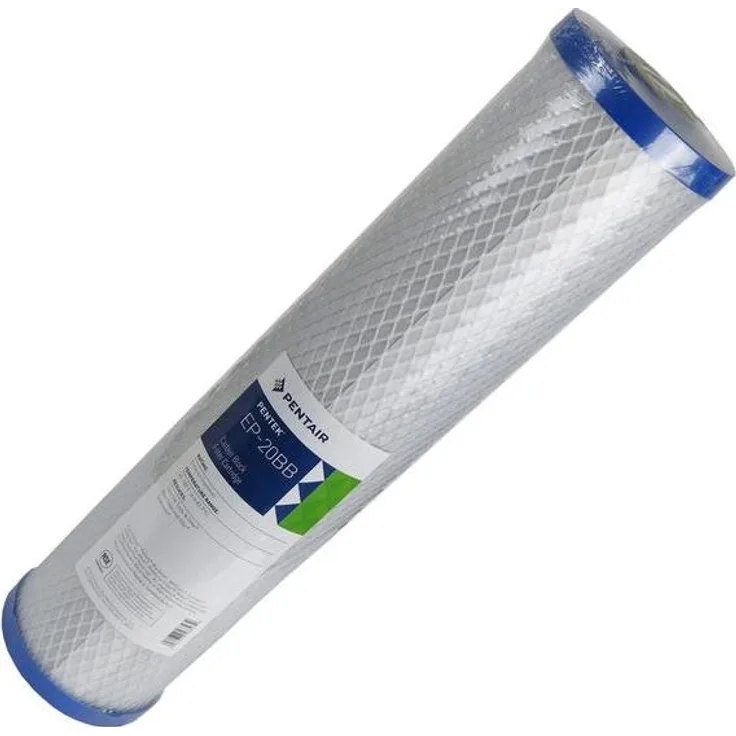 Pentair EP-20BB Aktivkohleblockfilter, 20 Zoll Big Blue, 5 µm, zur Entfernung von Gerüchen und Schadstoffen