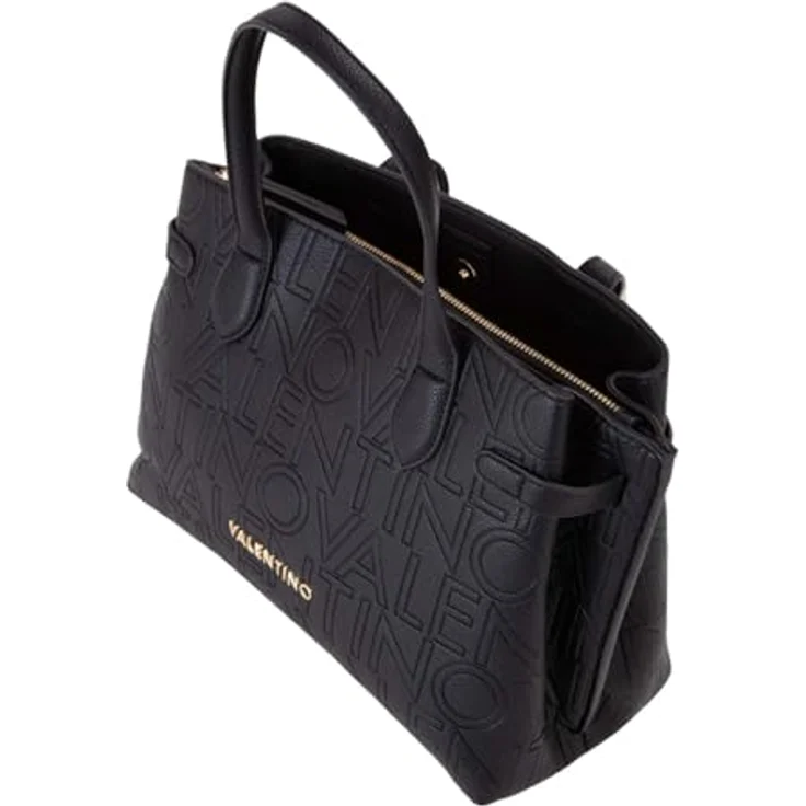 VALENTINO BAGS Shopper SHOPPING PANSY, Einkaufstasche aus Polyurethan, NERO, kompakte Maße 30x23x14 cm – Bild 5