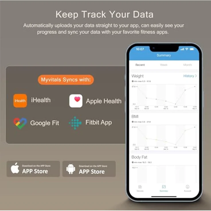 iHealth Fit Balance Körperanalyse, vernetzt, 1 Stück – Bild 4