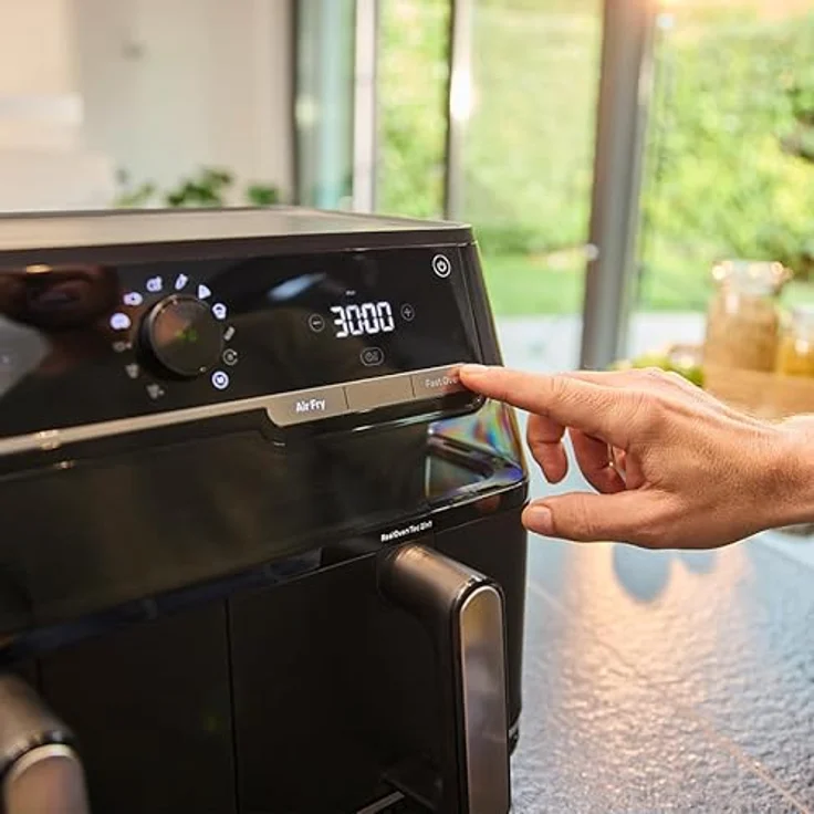 Braun TwinCook 5 – 2-in-1 Heißluftfritteuse 10L, Dual-Zone Airfryer mit Sync & Match Funktion, RealOven Tec, digital, antihaft, Mattschwarz (TB5053IBK) – Bild 4
