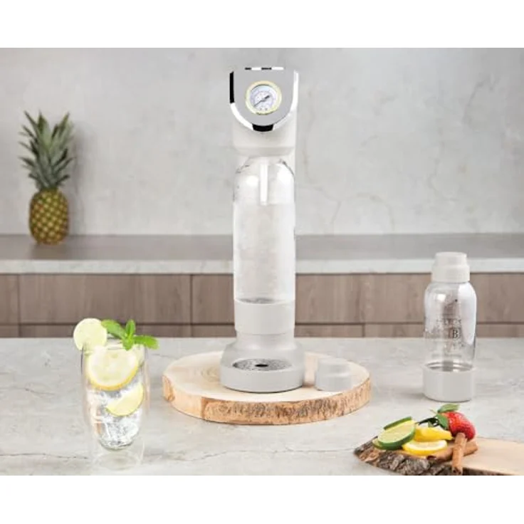 Berlinger Haus SODABAR Wassersprudler matt cream Sahara Collection mit integriertem Barometer, inkl. 2 Flaschen (1L und 0,5L) – Bild 7