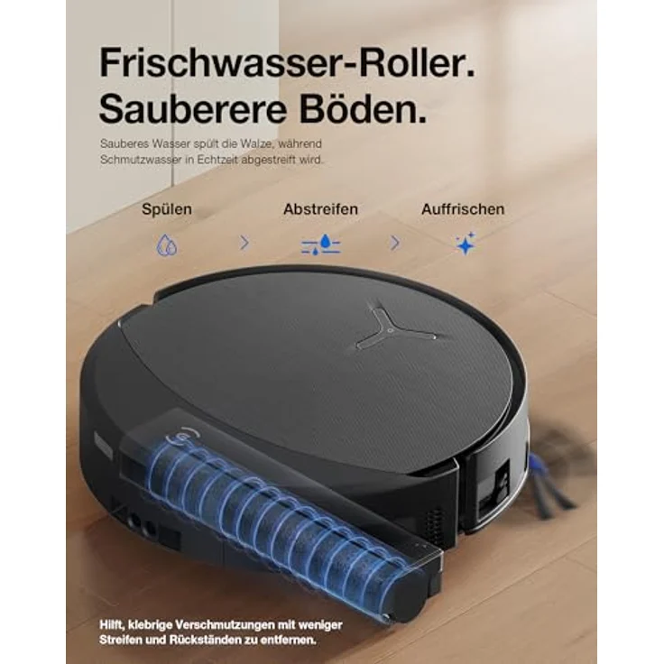 ECOVACS DEEBOT T90 PRO OMNI, Saug- und Wischroboter mit 30.000 Pa Saugleistung, automatischer Moppreinigung und PowerBoost-Technologie – Bild 4