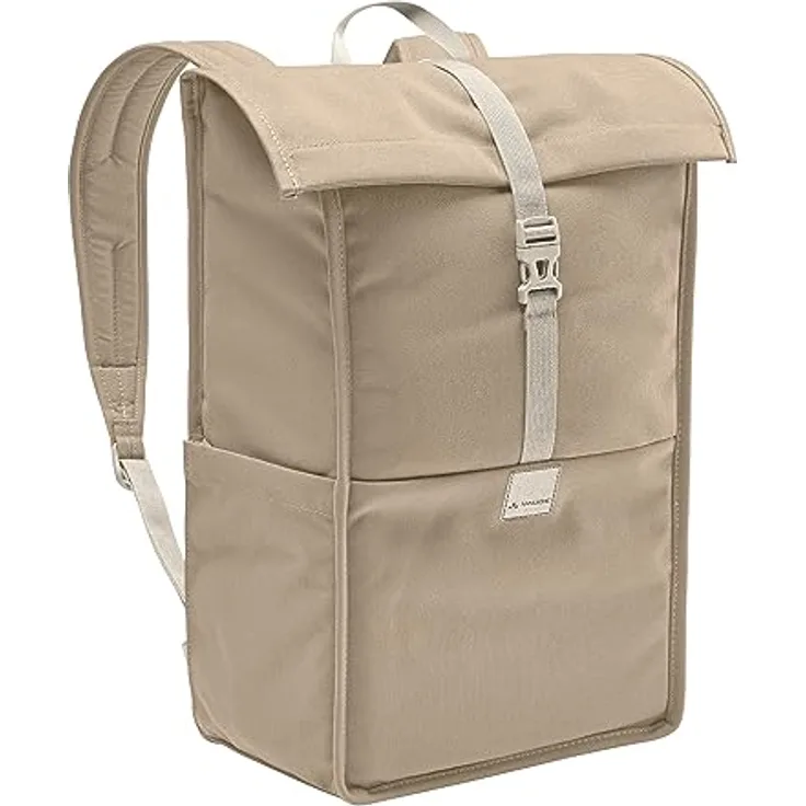 VAUDE Coreway Rolltop 20, Freizeitrucksack mit 15,6 Zoll Laptopfach, klimaneutral, in Linen