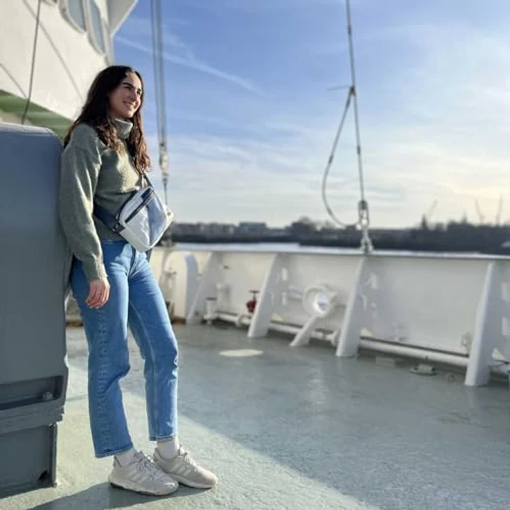 360Grad Umhängetasche Fender, Crossbody Bag aus Segeltuch, wasserabweisend, funktional, blau – Bild 6