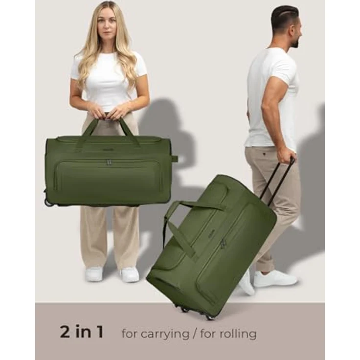 Redolz Duffle Essentials 2 Rollen Reisetasche 71 cm olive – Bild 3