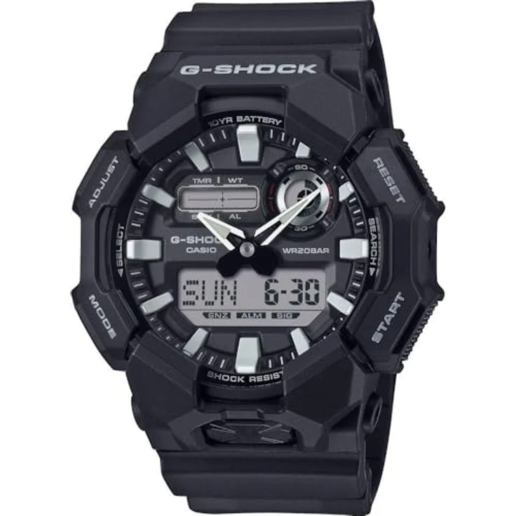 Casio Herren Analog Digital Quarz Armbanduhr G-Shock, 10-Jahres-Batterie, Schwarz – Bild 1