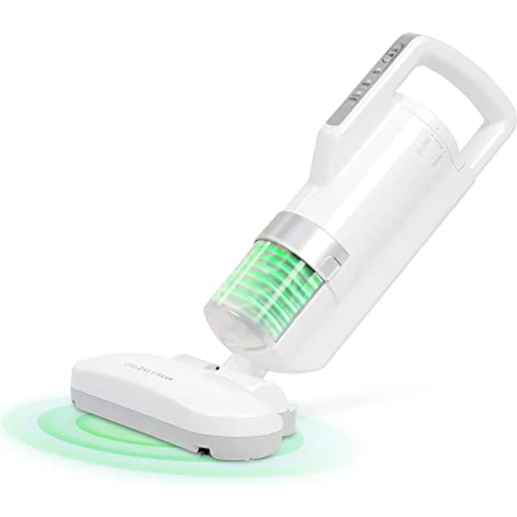 Iris Ohyama, Staubsauger / Milbensauger für Matratzen gegen Allergene, 400W, 6000 Vibrationen/Minute, Filterqualität F9, Für Matratzen, Sofas - Quilt Cleaner IC-FAC2 - Weiß – Bild 1