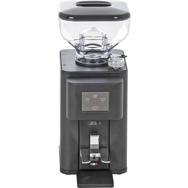 Quick Mill Sirio 085, Espressomühle mit 50mm Mahlscheiben und 2,8" TFT Display, schwarz