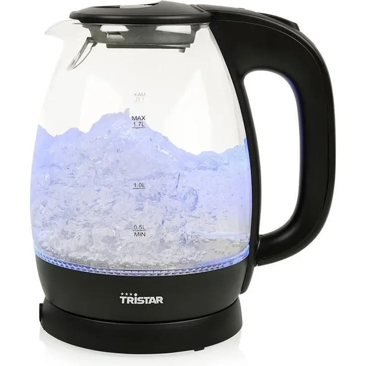 Tristar WK-3405 Wasserkocher Kabellos Glas, Schwarz