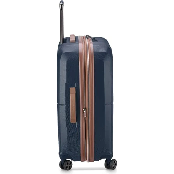 DELSEY PARIS St. Tropez Hardside Erweiterbares Gepäck mit Spinner-Rädern, Marineblau, Checked-Medium 24 Inch, St. Tropez Hartschalengepäck, erweiterbar, mit Rollen – Bild 3