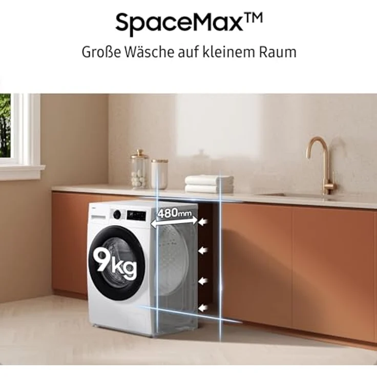 Samsung WW90DG5G34AEEG, Slim Waschmaschine mit 9 kg Kapazität, AI Ecobubble™, Super Speed Programm und SmartThings App – Bild 7