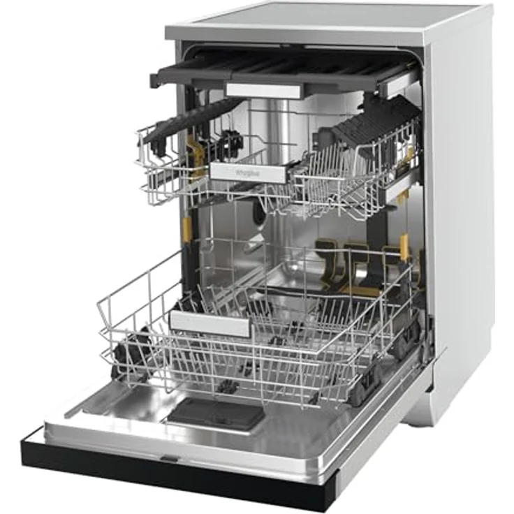Whirlpool MaxiSpace W7F HS51 X, Freistehender Geschirrspüler, 15 Maßgedecke, Edelstahl Schwarz, Geräuschpegel 41 dB, Energieeffizienzklasse B – Bild 2