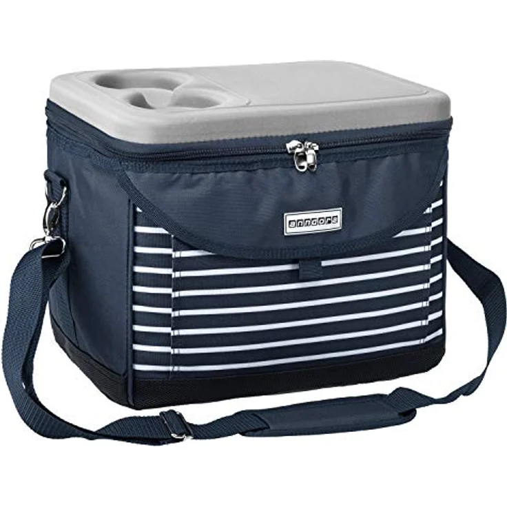 Anndora Kühltasche 22 Liter - blau weiß – Bild 1