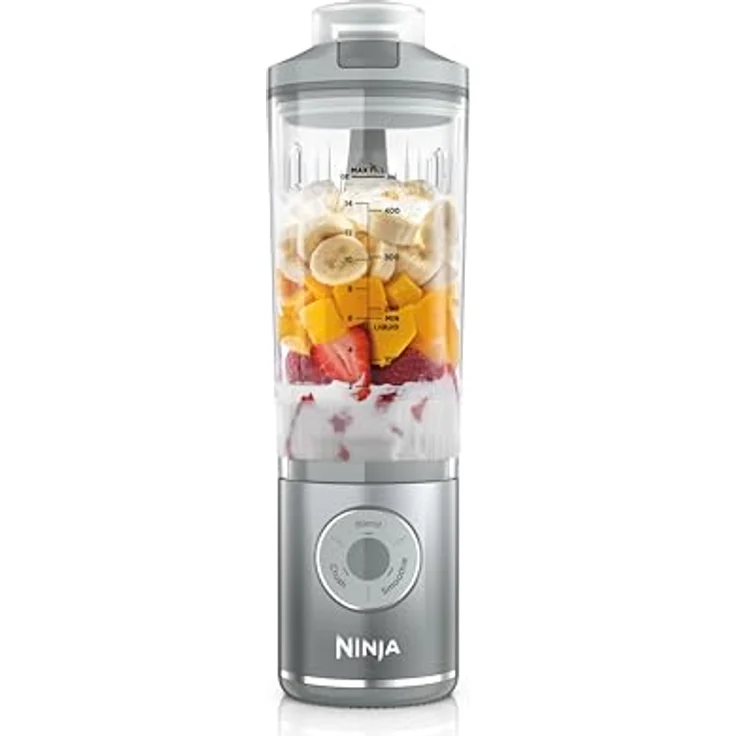 NINJA Blast Max kabelloser Mixer - Silber BC251EUSL, Standmixer mit PowerBlast-Technologie und Auto-iQ-Programmen – Bild 1