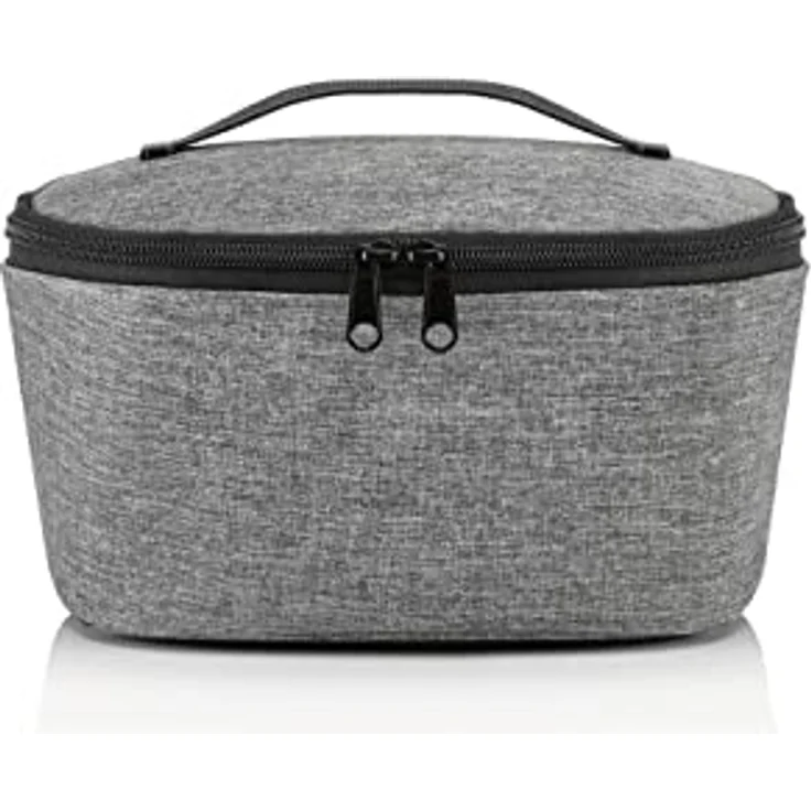 reisenthel coolerbag S pocket, Kühltasche, Polyestergewebe, Twist Silver, 2,5 L, LG7052, grau – Bild 3