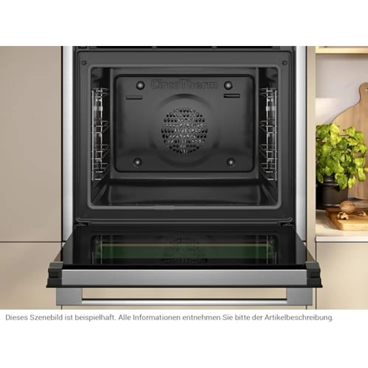 Neff B24CR71N0 Einbau-Backofen N70, CircoTherm, Full Touch TFT-Display, Pyrolyse, Easy Clean, Soft Open & Close, Edelstahl – Bild 3