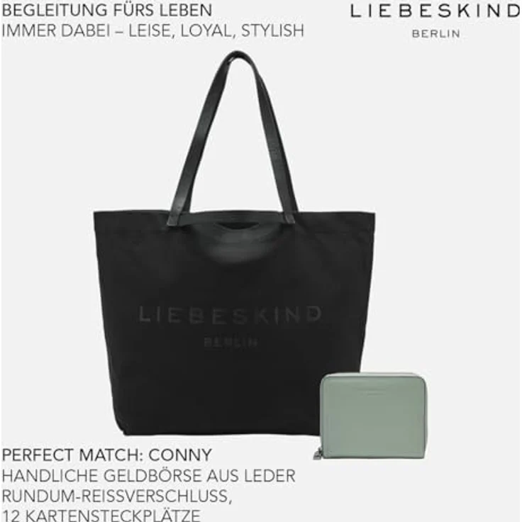 Liebeskind Berlin Shopper Aurora AURORA POOL PRINT, Einkaufstasche mit Logoprägung, Textil, pool Farbe, 39x36x18 cm - Preisvergleich – Bild 6