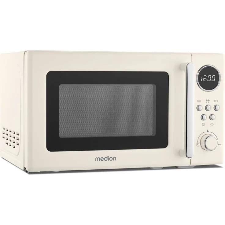 Medion® Mikrowelle MD 15000 beige, 20 l, im Retro-Design, 800 Watt, 5 Leistungsstufen – Bild 1