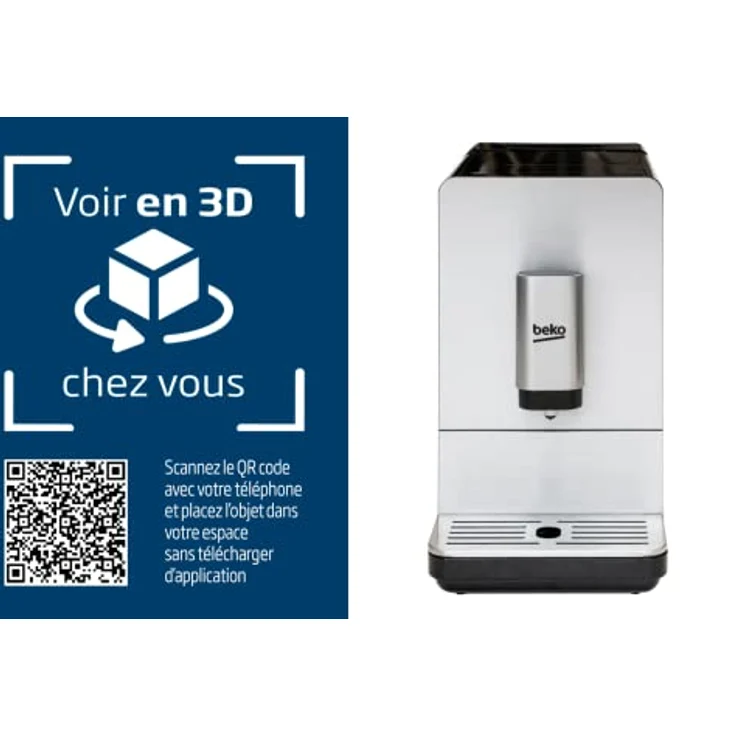 Beko CEG5301X Kaffeevollautomat, silber-schwarz – Bild 6