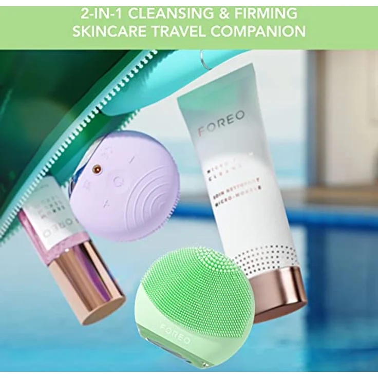 FOREO LUNA™ 4 go Pistachio, Gesichtsreinigungsbürste mit 2-in-1 Reinigung & Straffung, 8 T-Sonic Intensitäten, ultra-hygienisches Silikon – Bild 2