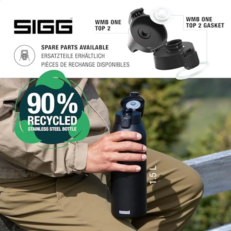 SIGG Trinkflasche Shield One Black 0,75L, schwarz – Bild 5