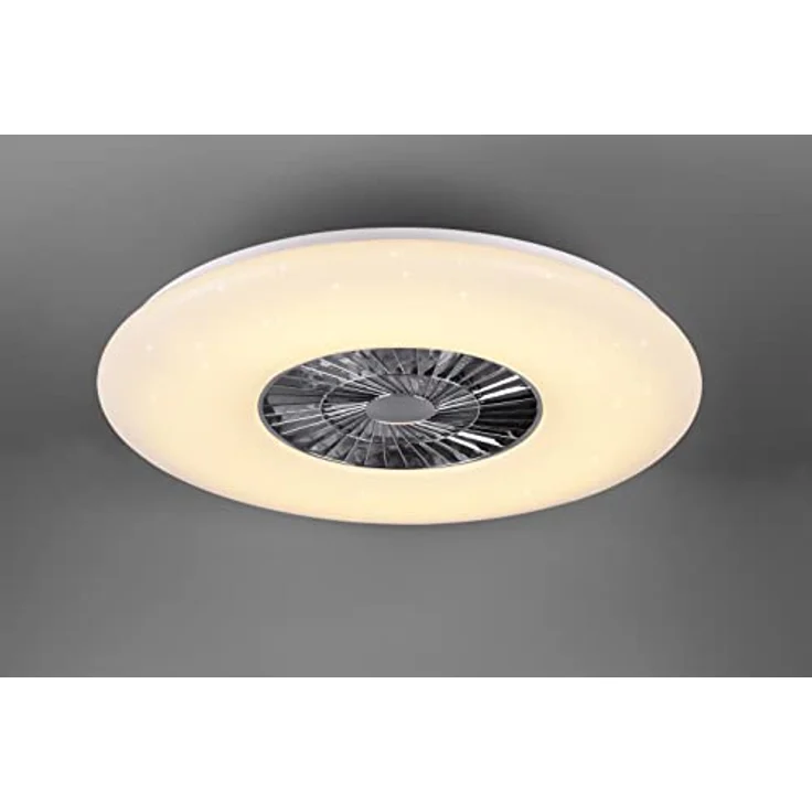 Reality Leuchten LED Deckenventilator, Sterneneffekt , Fernbedienung, D 75 cm, VISBY – Bild 4
