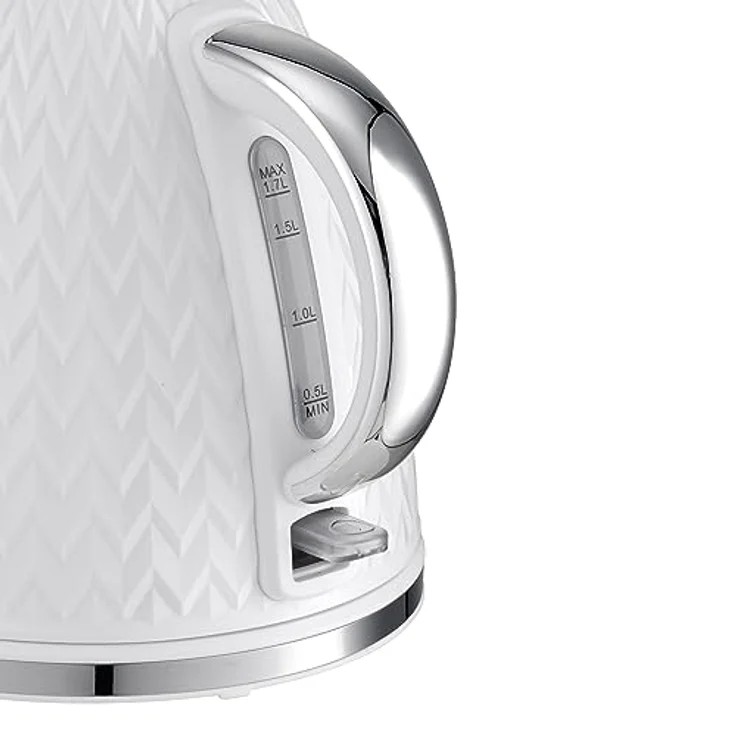 Eldom NELA Wasserkocher, 1,7L, 2000W, Kontrolllampe, Wasserstandsanzeige, weiß – Bild 4