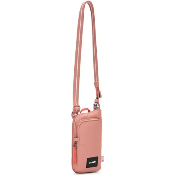 Pacsafe GO Anti-Theft Tech Mini Bag, Umhängetasche RFID, 12 cm, rosa, 100% Polyester – Bild 4