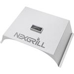 Nexgrill Edelstahl Pizzaaufsatz mit Thermometer | 58 x 28 x 15 cm | Pizzacover Gasgrill, Pizza Haube Grill, BBQ Pizzaaufsatz Feuerplatte | Pizza Cover, Pizza Aufsatz Grill