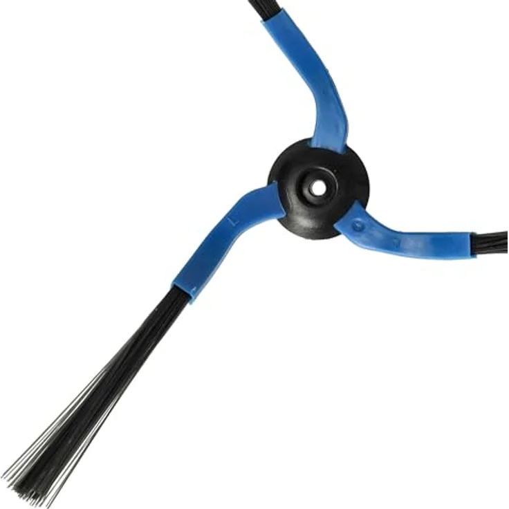 vhbw Bürste passend für Samsung Navibot SR8843, SR8844, SR8845, SR8841, 3-Arm Seitenbürsten, schwarz/blau, 4er Pack – Bild 5