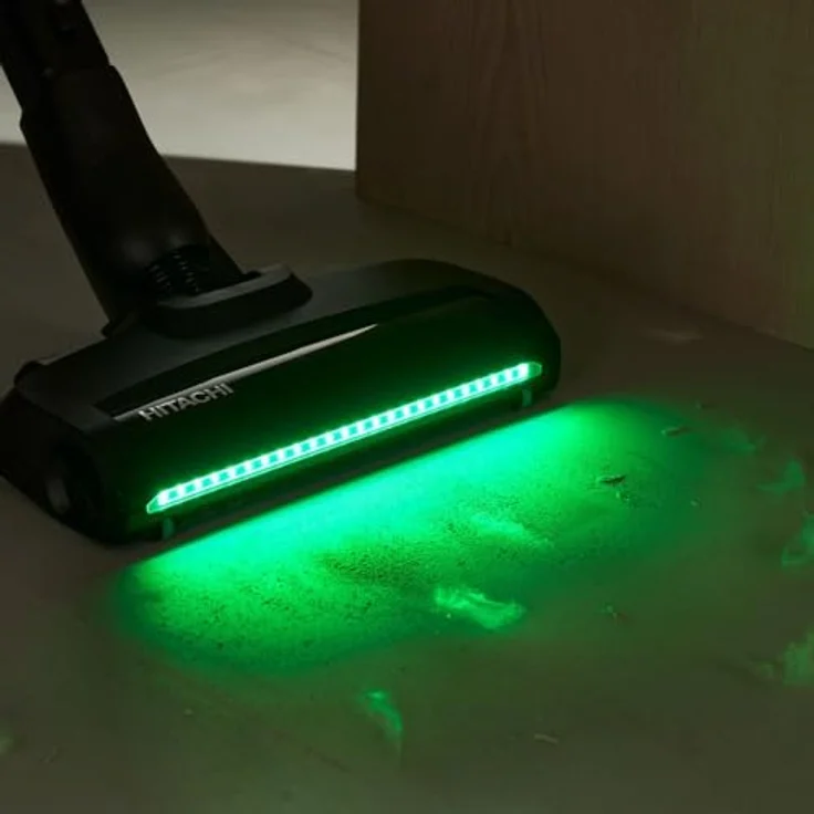 Hitachi Akku-Handstaubsauger PV-XHE 4 PL MB, 550 W, beutellos, 225 AW Saugkraft, bis zu 80 Min. Laufzeit, mit Green-Light-LED-Technologie – Bild 6