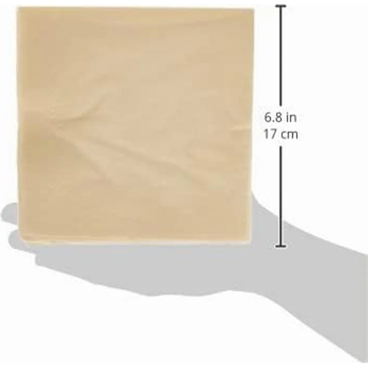HEKU 100 einfarbige Servietten, 3-lagig, 33x33cm, creme, praktische 5er-Packung, hoch saugfähig, für Veranstaltungen & Gastronomie – Bild 3