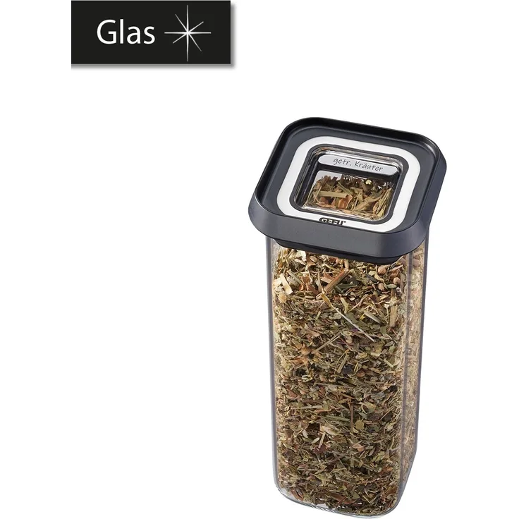 GEFU Vorratsdose PANTRY, mini, 400 ml - luftdichter Deckel, stapelbar, edles Design