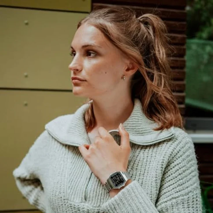 Casio Watch ABL-100WE-1BEF, Vintage Digitaluhr mit Kalenderfunktion und Bluetooth, Silber – Bild 5