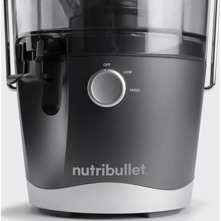 NutriBullet NBJ100G Entsafter, 800 Watt, 2 Geschwindigkeiten, 1,5 Liter, Kunststoff, Edelstahl, schwarz – Bild 2