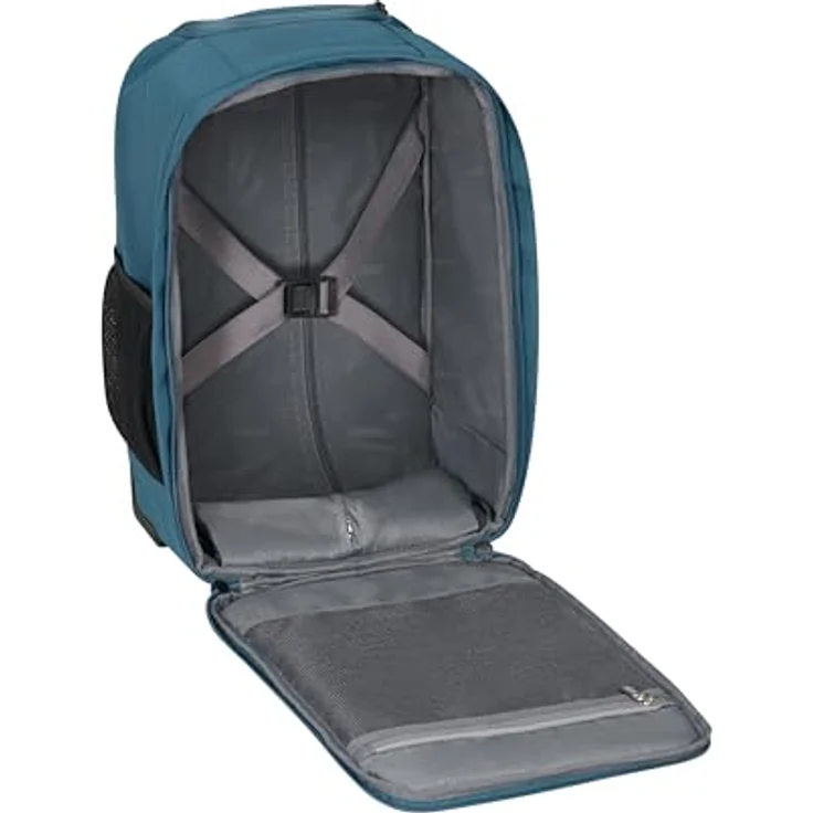 American Tourister Take2Cabin - Ryanair Kabinentasche 20 L, 1.40 kg, Rucksack auf Rollen, Handgepäck, Flugzeug Rucksack S Underseater, Harbor Blue – Bild 5