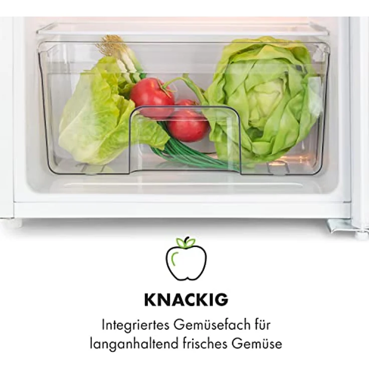 Klarstein Spitzbergen Uni, Kühlschrank mit beschreibbarer Tür, Gefrierfach und 90 l, Weiß – Bild 6