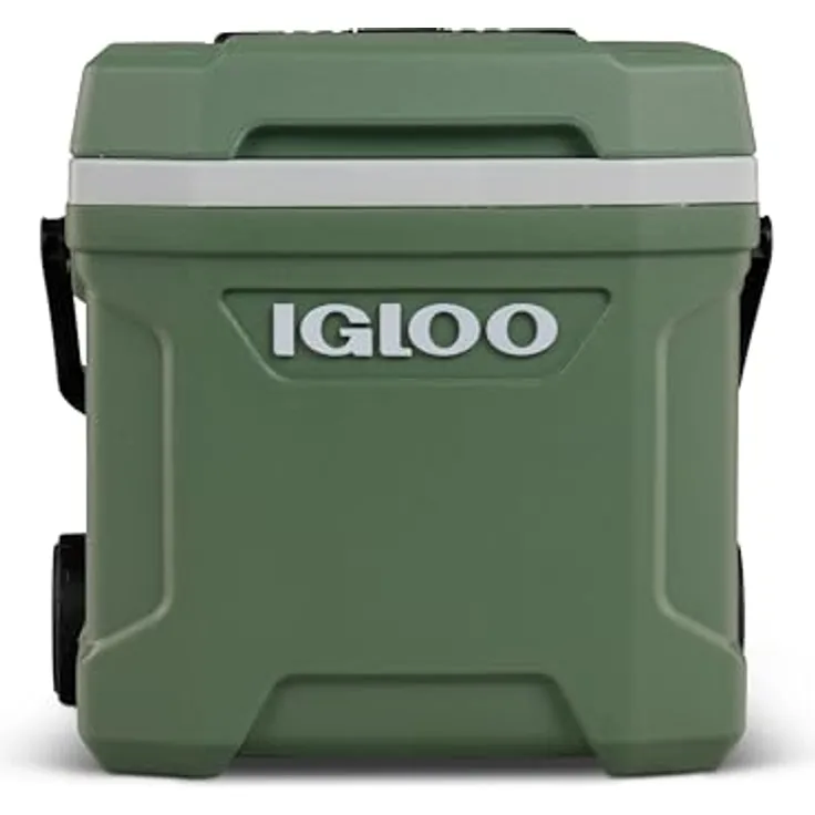 Igloo Ecocool 16 Roller, Kühlbox mit 15 l Fassungsvermögen, transportabel mit Teleskopgriff und stabilen Rädern, nachhaltig aus recyceltem Material